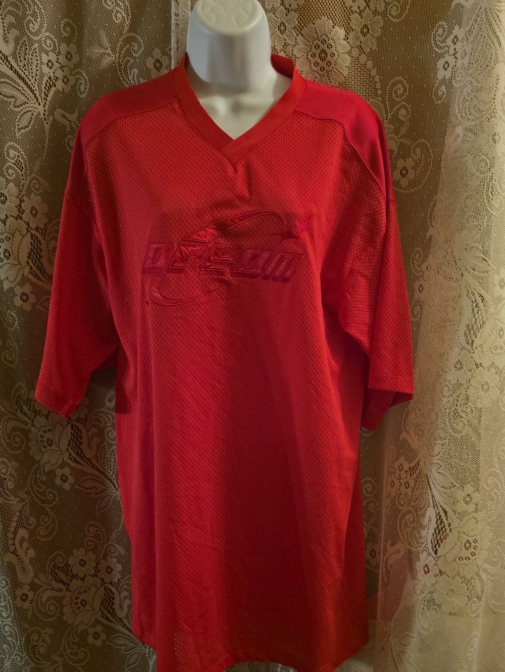 New Wild Fable Wonen's Size S Hot Pink Oversized "Dream" Mesh Football Jersey